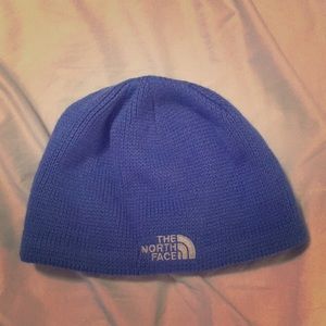 Blue North Face stocking cap